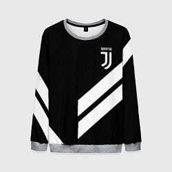 Свитшот мужской Juventus line white, цвет: 3D-меланж