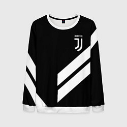 Свитшот мужской Juventus line white, цвет: 3D-белый