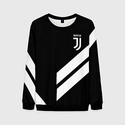 Свитшот мужской Juventus line white, цвет: 3D-черный