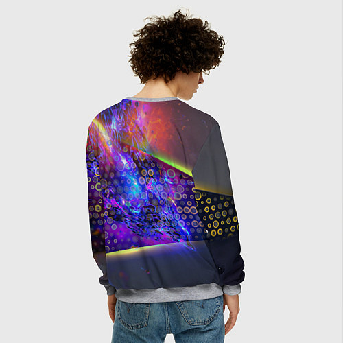 Мужской свитшот Doom abstraction mars / 3D-Меланж – фото 4