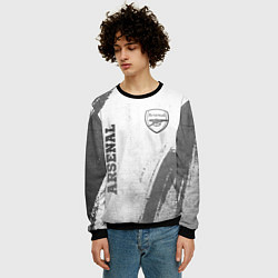 Свитшот мужской Arsenal - white gradient вертикально, цвет: 3D-черный — фото 2