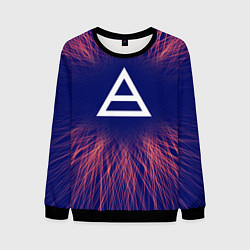 Свитшот мужской Thirty Seconds to Mars red energy, цвет: 3D-черный