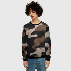 Свитшот мужской Армейский камуфляж, цвет: 3D-черный — фото 2