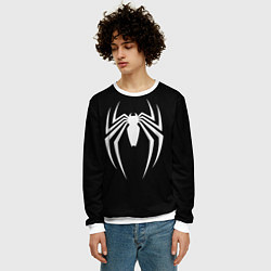Свитшот мужской Black SpiderMan, цвет: 3D-белый — фото 2