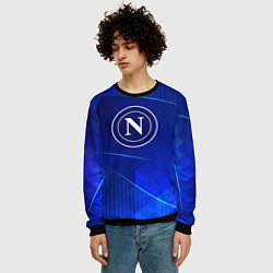Свитшот мужской Napoli blue poly, цвет: 3D-черный — фото 2
