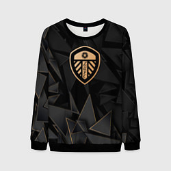 Свитшот мужской Leeds United golden poly, цвет: 3D-черный