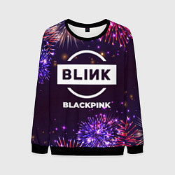 Свитшот мужской Праздничный Blackpink, цвет: 3D-черный