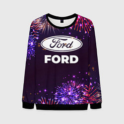 Свитшот мужской Праздничный Ford, цвет: 3D-черный