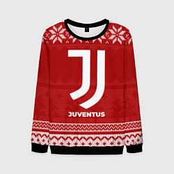 Свитшот мужской Новогодний Juventus, цвет: 3D-черный