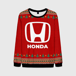 Свитшот мужской Honda new year, цвет: 3D-черный