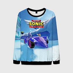 Свитшот мужской Blaze the cat - team Sonic racing, цвет: 3D-черный