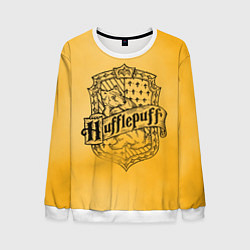Свитшот мужской Пуффендуй Хогвартс, цвет: 3D-белый