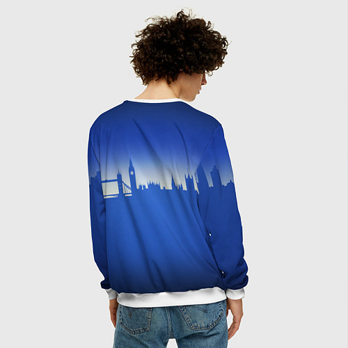 Мужской свитшот Приключения Паддингтона / 3D-Белый – фото 4