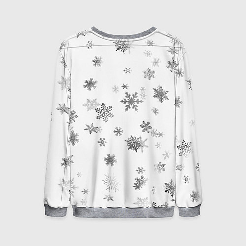 Мужской свитшот Санта клаус зомби с мешком / 3D-Меланж – фото 2