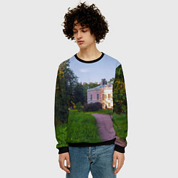 Свитшот мужской Дворец Петра III в Ораниенбауме, цвет: 3D-черный — фото 2