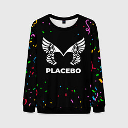 Свитшот мужской Placebo конфети, цвет: 3D-черный