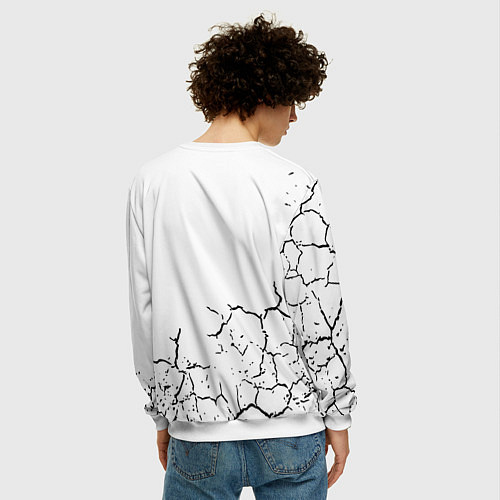 Мужской свитшот Один в поле не воин / 3D-Белый – фото 4