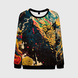 Мужской свитшот Абстракция ктулху - нейросеть