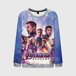 Свитшот мужской Мстители пережившие щелчок Таноса, цвет: 3D-меланж