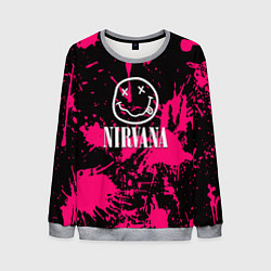 Свитшот мужской Nirvana pink color, цвет: 3D-меланж