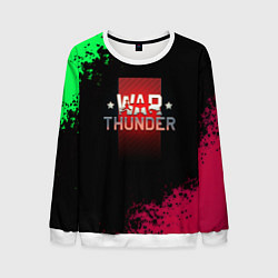 Свитшот мужской Вартандер брызги красок, цвет: 3D-белый