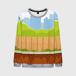 Мужской свитшот Летний город