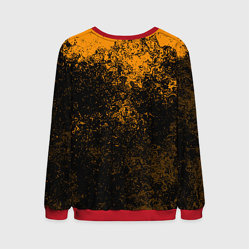 Мужской свитшот Quake краски брызги оранжевый / 3D-Красный – фото 2