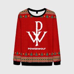 Свитшот мужской Powerwolf new year, цвет: 3D-черный