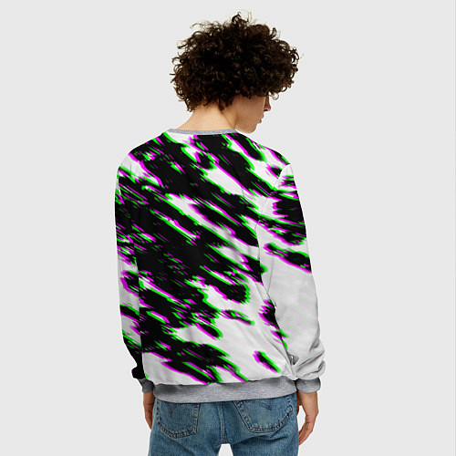 Мужской свитшот Dayz кислотные краски / 3D-Меланж – фото 4