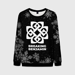 Свитшот мужской Снежный Breaking Benjamin, цвет: 3D-черный