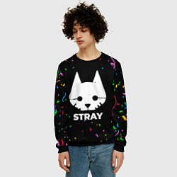 Свитшот мужской Stray конфети, цвет: 3D-черный — фото 2