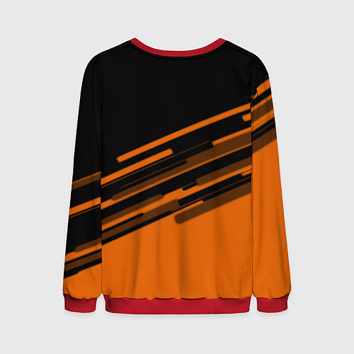 Мужской свитшот PUBG geometry line / 3D-Красный – фото 2