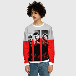Свитшот мужской Гарри Поттер и его друзья, цвет: 3D-белый — фото 2
