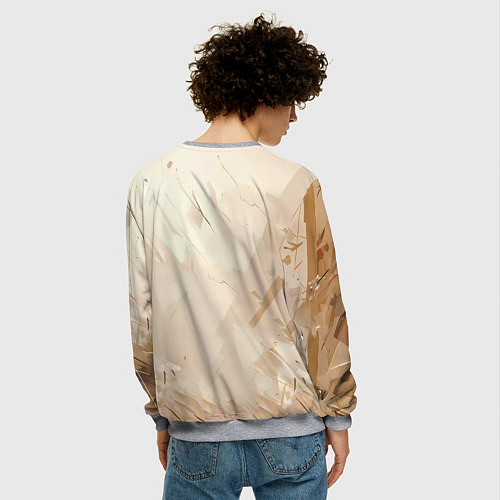 Мужской свитшот Эндуро Гонщик / 3D-Меланж – фото 4