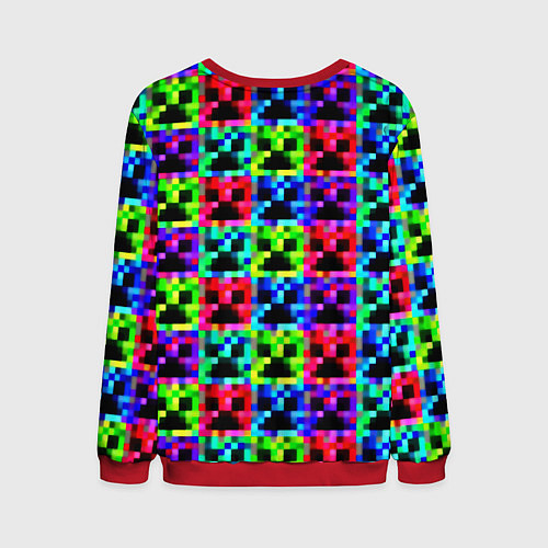 Мужской свитшот Minecraft x rust / 3D-Красный – фото 2