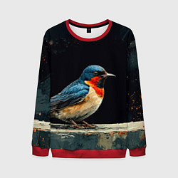 Свитшот мужской Ласточка, цвет: 3D-красный