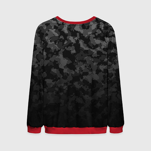 Мужской свитшот Чак стреляет с узи / 3D-Красный – фото 2