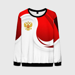 Мужской свитшот Россия - красный и белый