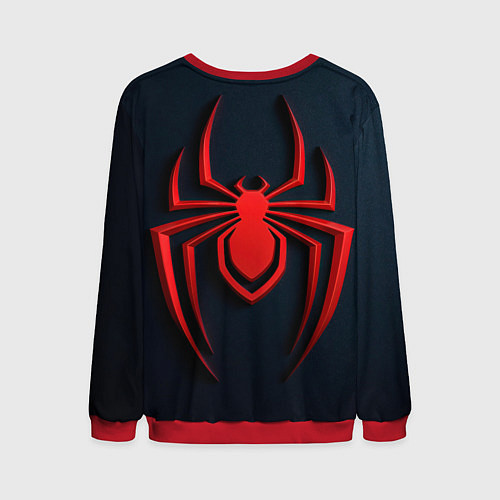Мужской свитшот Человек паук - логотип / 3D-Красный – фото 2