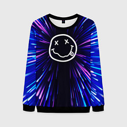 Свитшот мужской Nirvana neon energy, цвет: 3D-черный