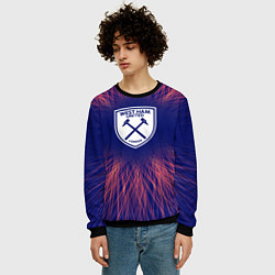 Свитшот мужской West Ham red energy, цвет: 3D-черный — фото 2