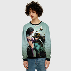 Свитшот мужской Mileena & Kotal Kahn - Mortal Kombat, цвет: 3D-черный — фото 2