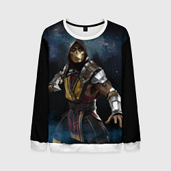 Свитшот мужской Mortal Kombat - Скорпион, цвет: 3D-белый