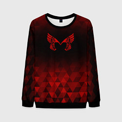 Свитшот мужской Placebo red poly, цвет: 3D-черный