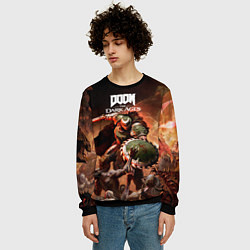 Свитшот мужской Doom slayer Doom the dark ages, цвет: 3D-черный — фото 2