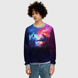 Свитшот мужской Любовь хищников, цвет: 3D-меланж — фото 2