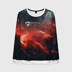 Свитшот мужской Stronghold сrusader молния крестоносца, цвет: 3D-белый