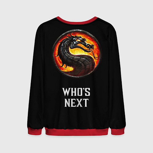 Мужской свитшот Mortal kombat - Scorpion / 3D-Красный – фото 2