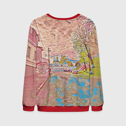 Мужской свитшот Старый город / 3D-Красный – фото 2