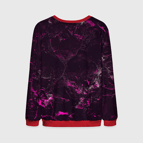 Мужской свитшот Герб Москвы на текстурном фоне / 3D-Красный – фото 2